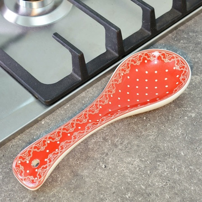 Подставка под ложку "Красный Узор" LR 25825