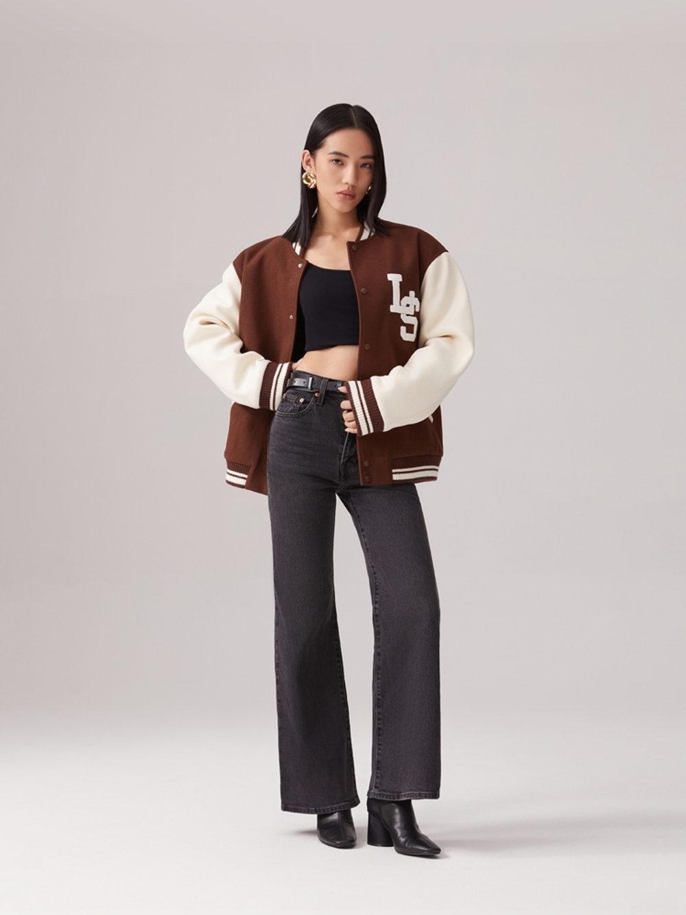 Женские джинсы клеш с завышенной талией Levi's Ribcage Bell A7503-0007