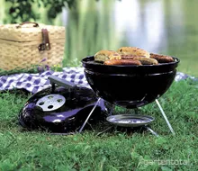 Портативный угольный гриль Weber Smokey Joe Premium, 37 см, чёрный