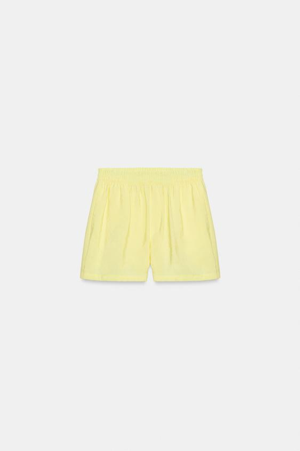 ZARA СВОБОДНЫЕ ШОРТЫ С ЭЛАСТИЧНЫМ ПОЯСОМ, ЖЕЛТЫЙ