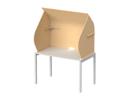 Кабина-капсула с фигурными боковыми стенками 158х72х140