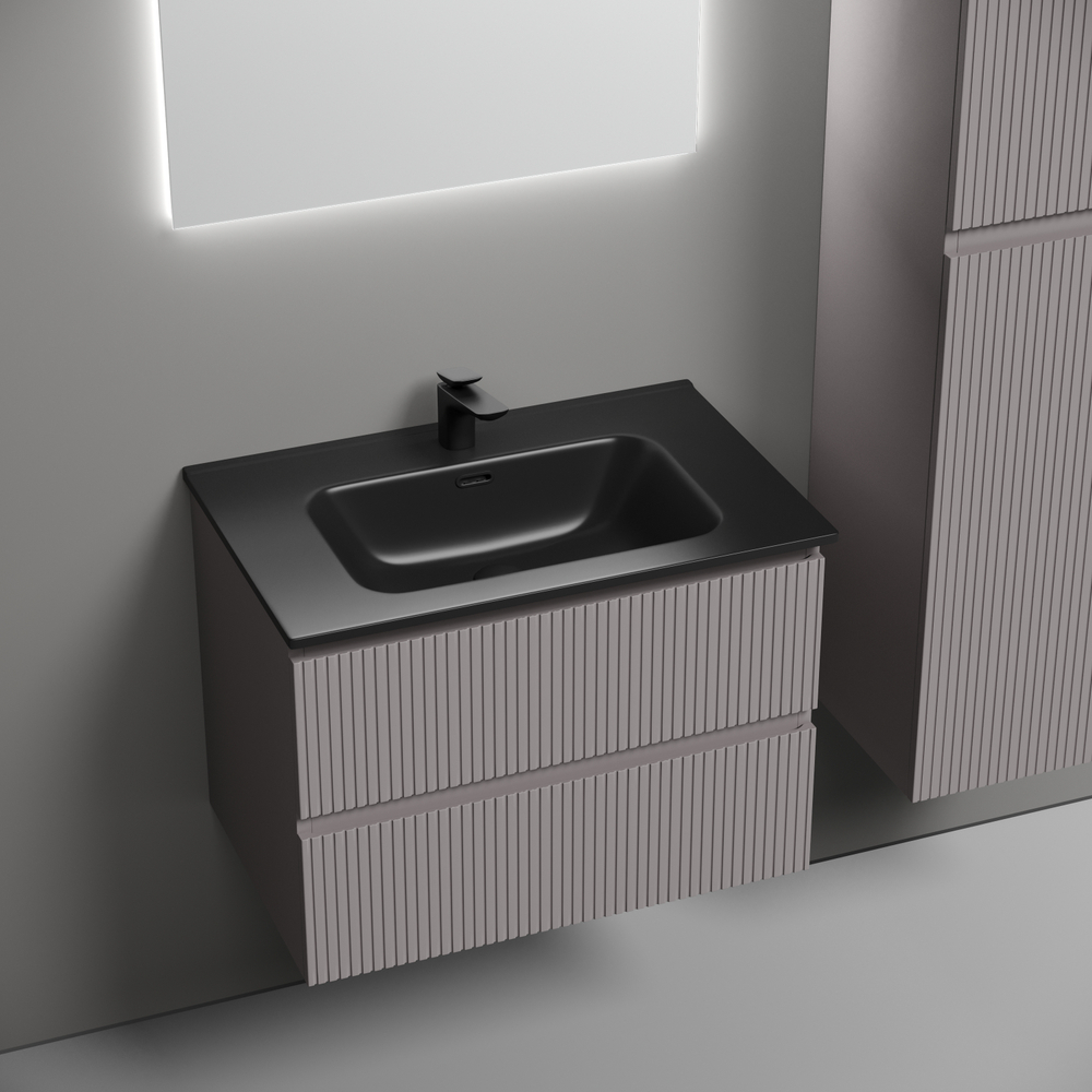 Тумба подвесная Sancos Snob T 690х445х500, c двумя ящиками оснащенными доводчиками, Doha Soft, арт.SNT70SM