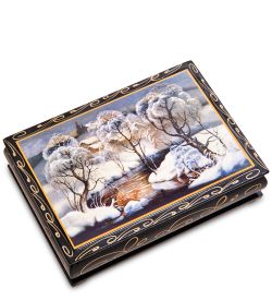 Народные промыслы ШК-11/ 3-L Шкатулка в технике декупаж (10х14х4)