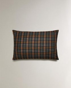 Zara Home - Клетчатая фланелевая наволочка 80x80 см