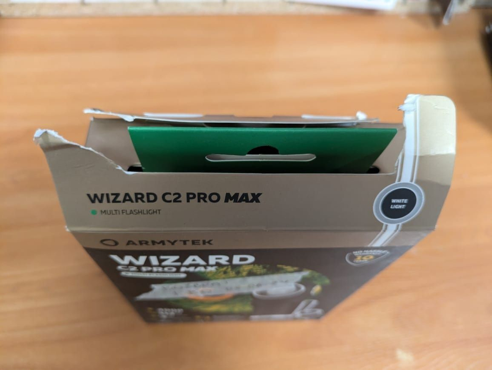 Фонарь Armytek Wizard C2 Pro Max Magnet USB, чехол. белый свет, F06701C. Товар уцененный