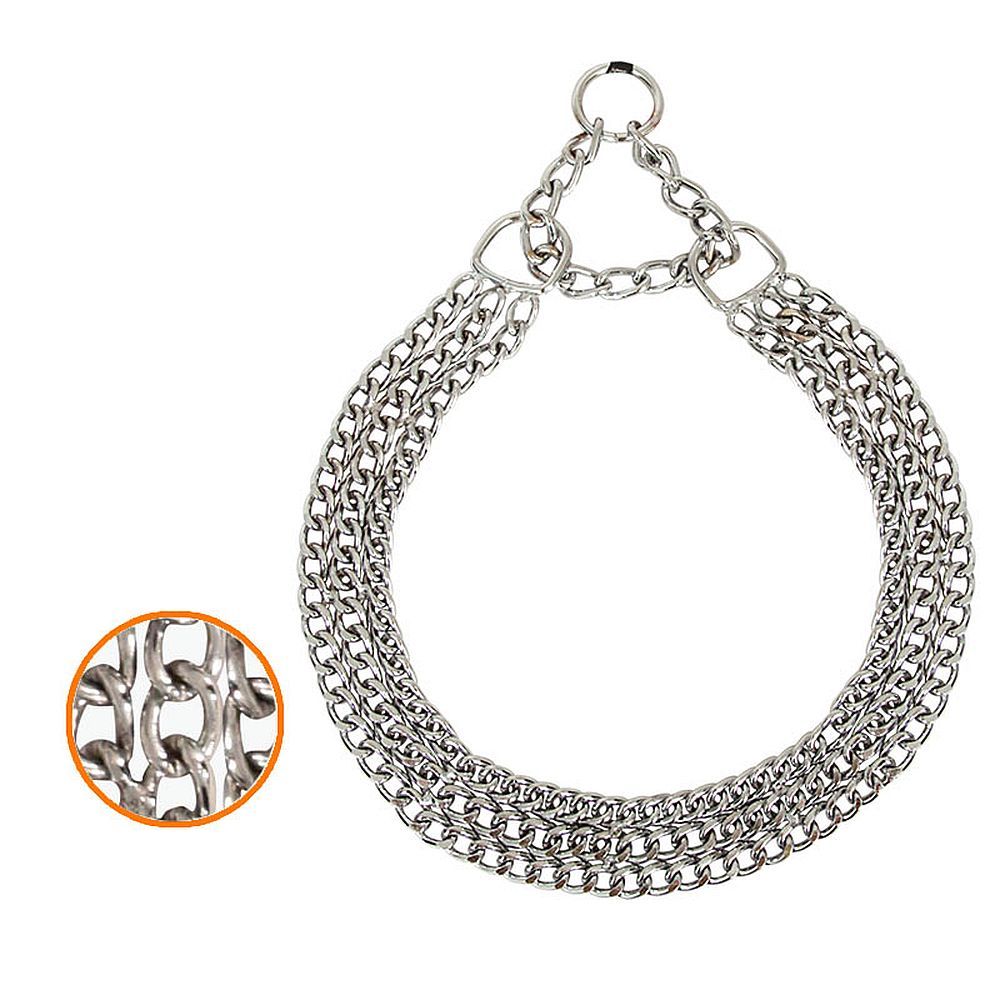 Ошейник - цепь 3-х рядная 2.5мм*70см SHC2570 Ошейник - цепь 3-х рядная 2.5мм*70см SHC2570