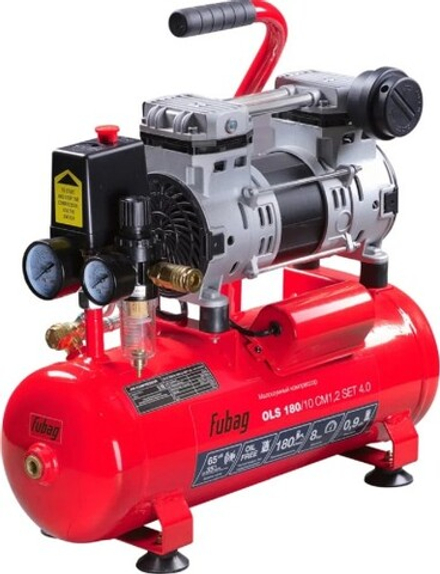 Компрессор поршневой безмасляный FUBAG OLS 180/10 (набор) малошумный 646068