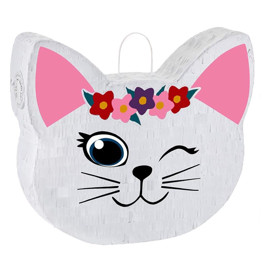 Пиньята Кошечка Белый 35,5*32,5*7,5 см.