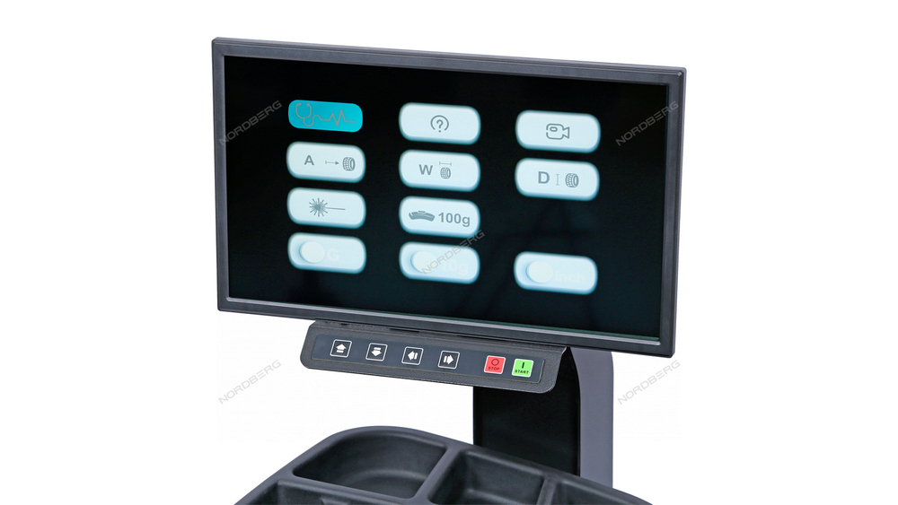 Станок балансировочный автомат с дисплеем, серый NORDBERG 4523PA1(G)