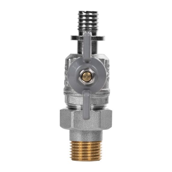 Кран шаровый с аксиальным соединением НГ 16×1/2 купить в Москве и Московской области по низкой цене с доставкой по России — (3) Кран шаровый с аксиальным соединением НГ 16×1/2 — (3)