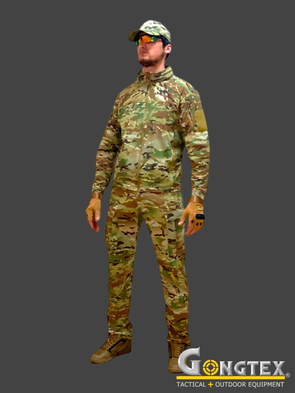 Костюм SoftShell Gongtex Outdoor Tactical Suit (без флиса). Мультикам