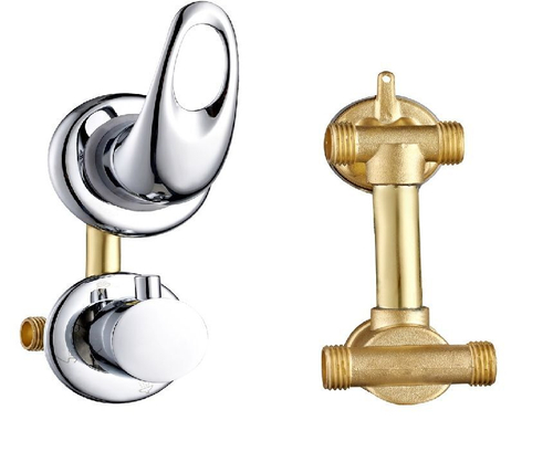 Смеситель для душевой кабины 2-х реж. крепл. выв. гайка ZM-8230-2A