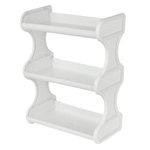 Полка навесная Keeplex Ajur трехсекционная 32,4х17х41,8см белое облако