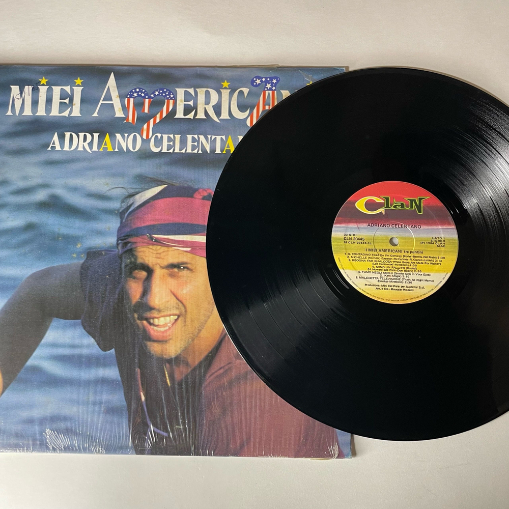Винтажная виниловая пластинка LP Adriano Celentano Адриано Челентано, I Miei Americani (Tre Puntini) (Италия 1984) Susanna