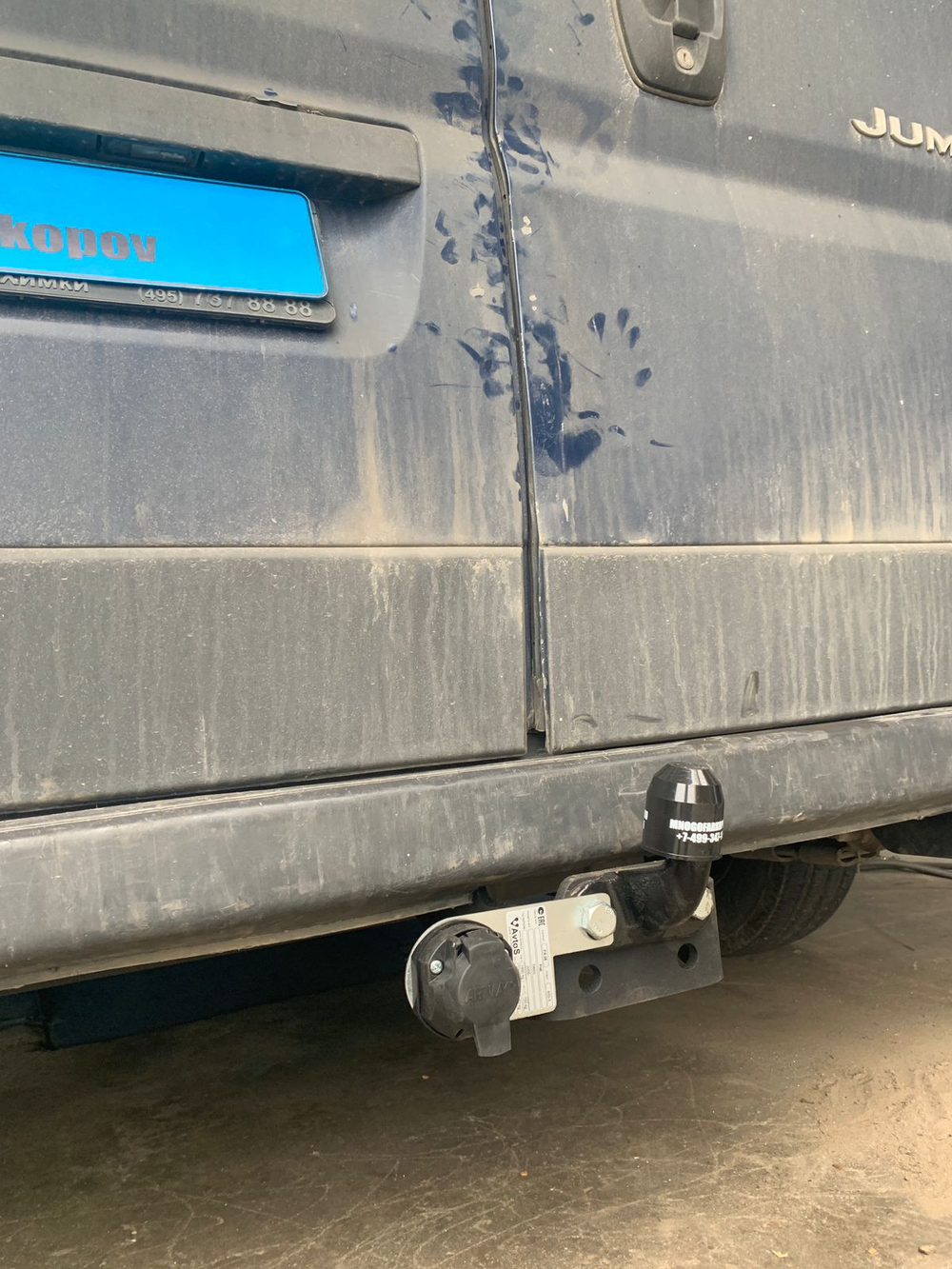 Фаркоп для Citroen Jumper 2006-, FIAT Ducato III 2006-, Peugeot Boxer 2006- Тип шара: F. Нагрузки: 2000/100 кг, FA 06