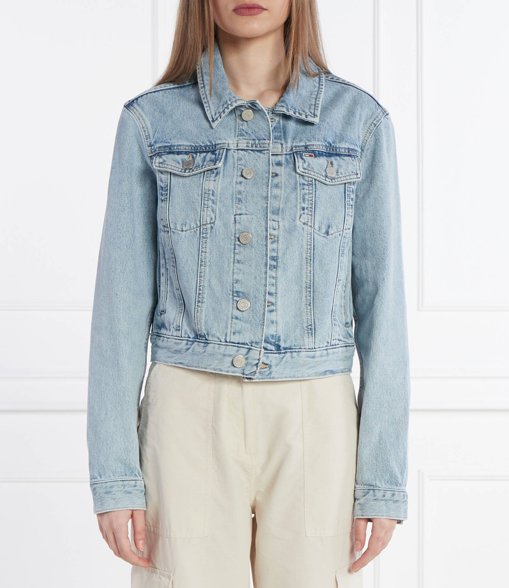 Джинсовая куртка Tommy Jeans - голубой(DW0DW17661)
