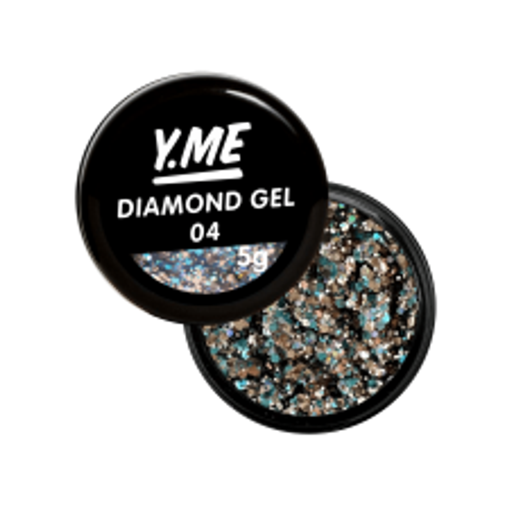 Y.me Diamond Gel (шестигранники) 04, 5мл.