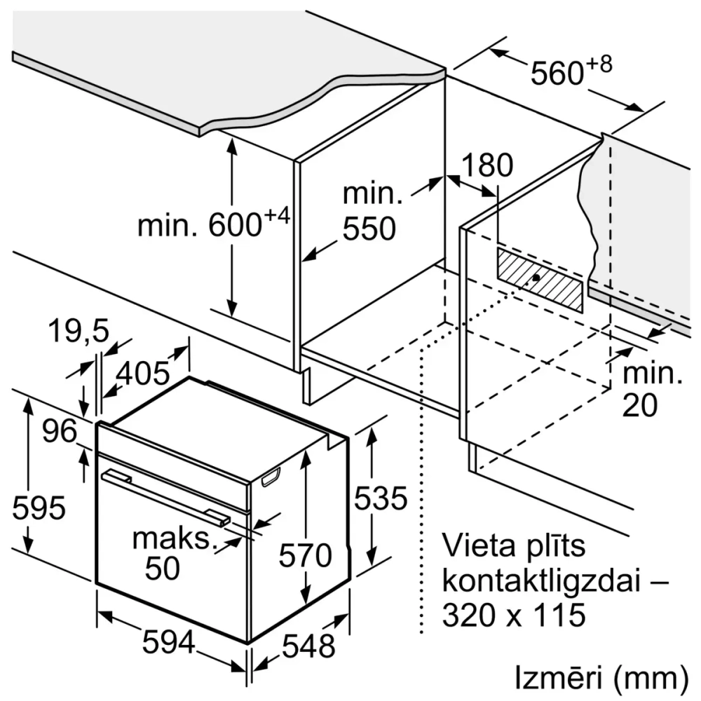 Духовой шкаф Bosch HBA533BB0S