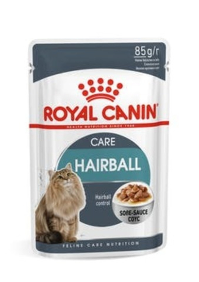 Влажный корм Royal Canin Hairball Care для выводе шерсти у взрослых кошек, в соусе, 85 г