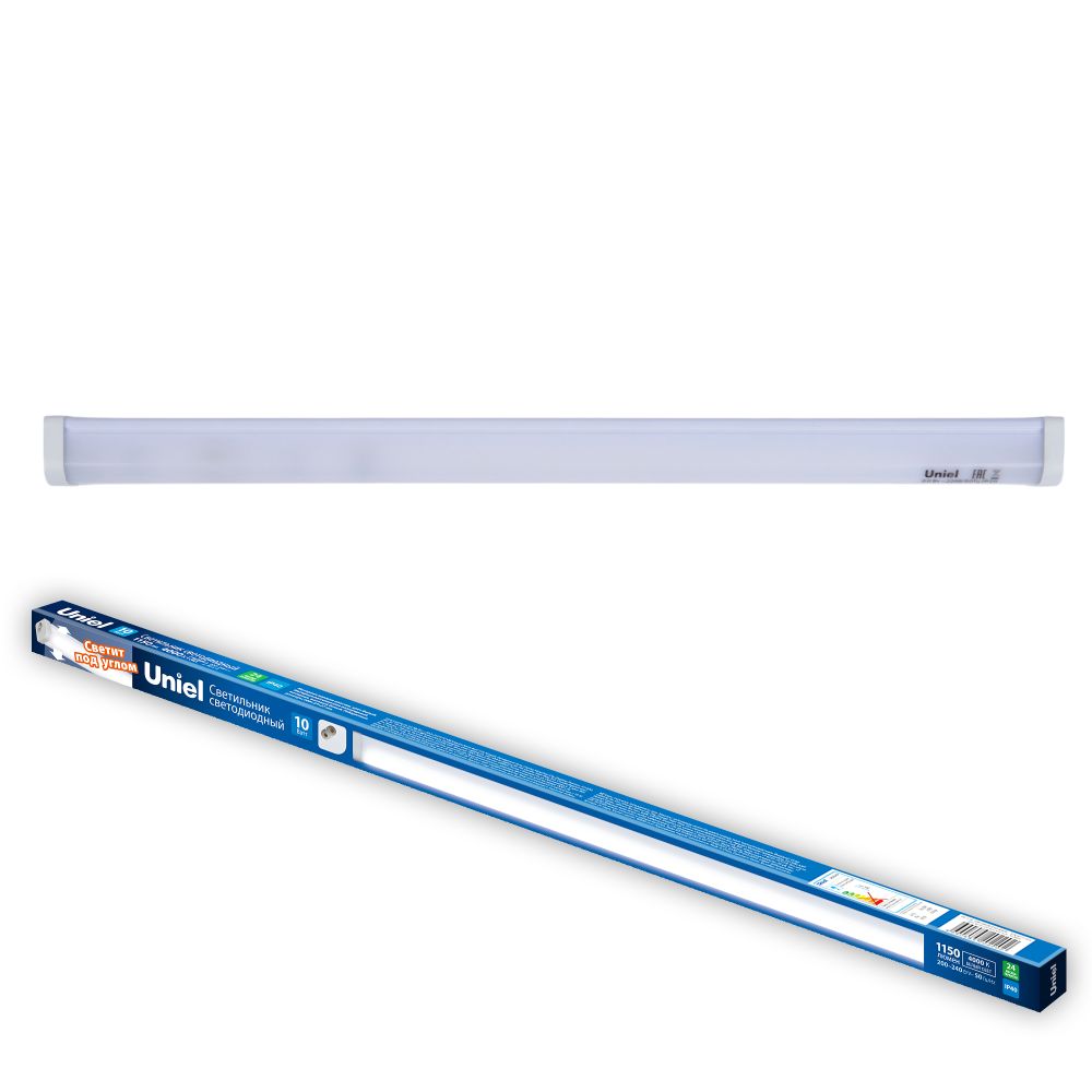 ULI-L10-10W-4000K IP40 WHITE Светильник линейный светодиодный. угловой. 600мм. Белый свет 4000K. Белый. ТМ Uniel