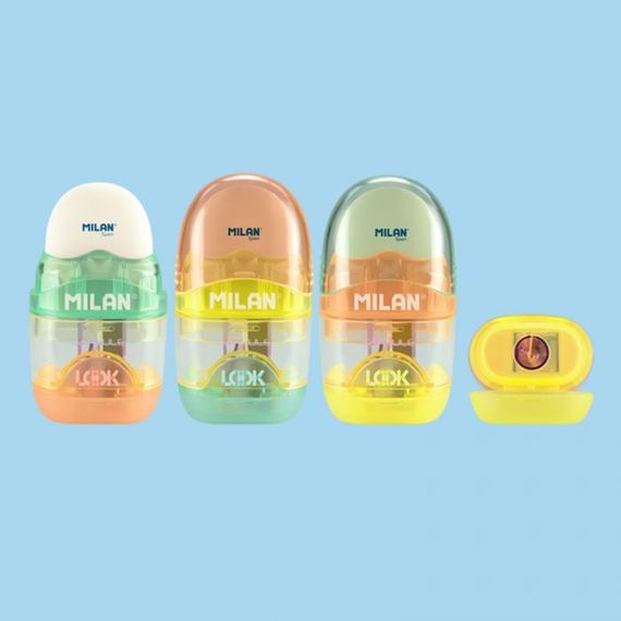 Pozan/ластик/Dısplay 16 sharpener+eraser capsule look