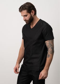 Медицинская туника с косым кроем