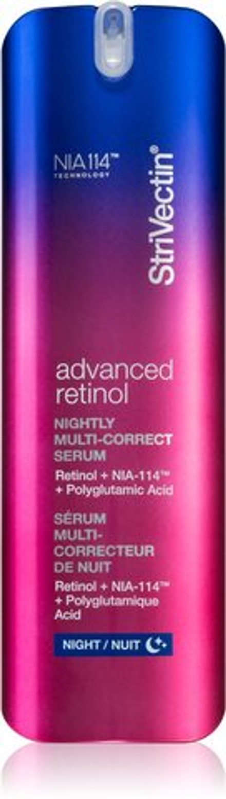 StriVectin Advanced Retinol Nightly Multi-Correct Serum - регенерирующая ночная сыворотка с ревитализирующим эффектом с ретинолом /   30  ml  / GTIN 810014325385