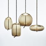 Pendant design lamp  Knot Sfera by Brokis (Cognac)
