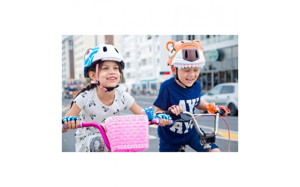 Шлем Blue Giraffe 2017 New (синий жираф) Crazy Safety