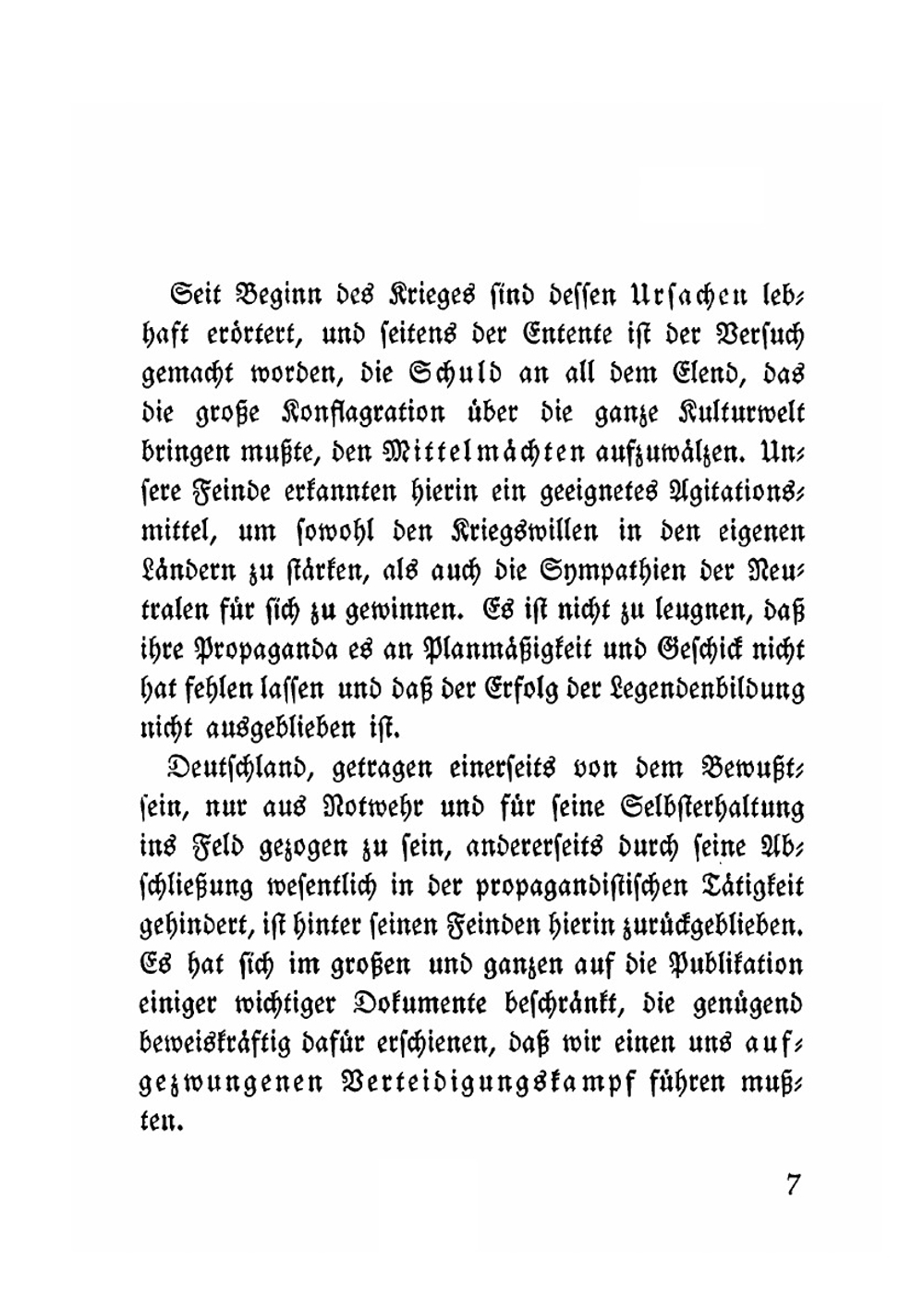 Ursachen und Ausbruch des Weltkrieges | Günther Gottlieb Karl Eugen von Jagow