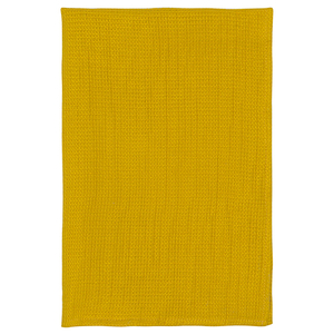 Набор из двух кухонных жаккардовых полотенец горчичного цвета из коллекции essential
