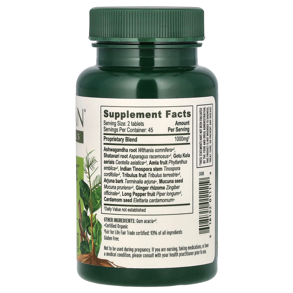 Banyan Botanicals, Stress Ease, 90 таблеток