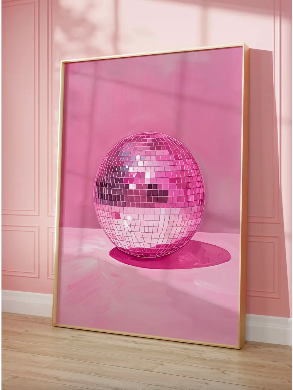 постер 30х40 см интерьерный на стену без рамок Диско шар