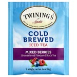 Twinings, холодный холодный чай, черный чай, ягодное ассорти, без подсластителей, 20 порционных чайных пакетиков, 40 г (1,41 унции)