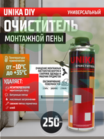 Очиститель монтажной пены UNIKA универсальный 250 мл
