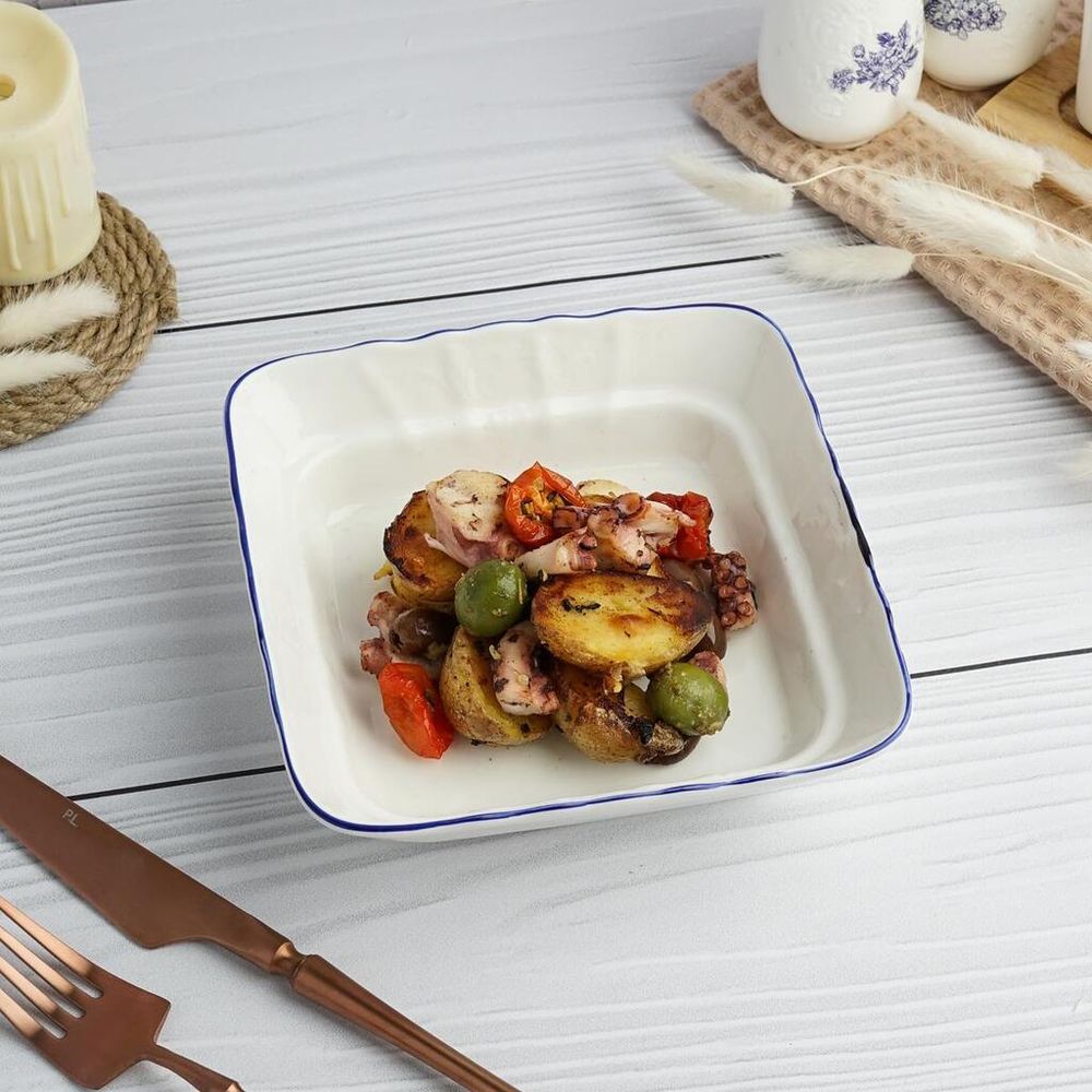 Салатник 400 мл 16*16 см h4,5 см квадратный Sea Flower P.L. Proff Cuisine [6]