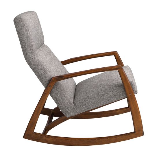 Кресло-качалка 5106/WD972 из серой ткани Испания