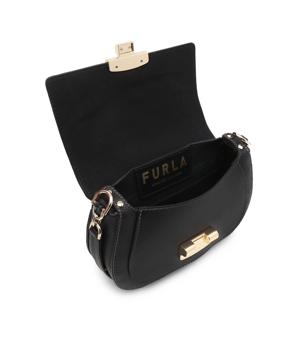 Кожаная сумка-мессенджер CLUB 2 S Furla - черный(WB00920 BX0053)