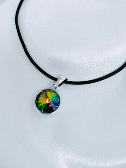 "Альхена" кулон в серебряном покрытии из коллекции "Kaleidoscope" от Jenavi с замком карабин