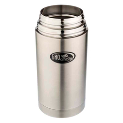 Термос для еды Biostal (1,2 литра) в чехле, стальной
