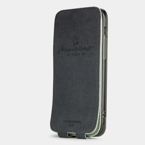 Special order: Чехол для iPhone 12 Pro Max из кожи теленка фисташкового цвета