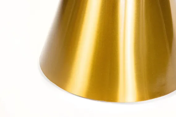 Журнальный столик Shine Ø50х55 см, золото, черный мрамор