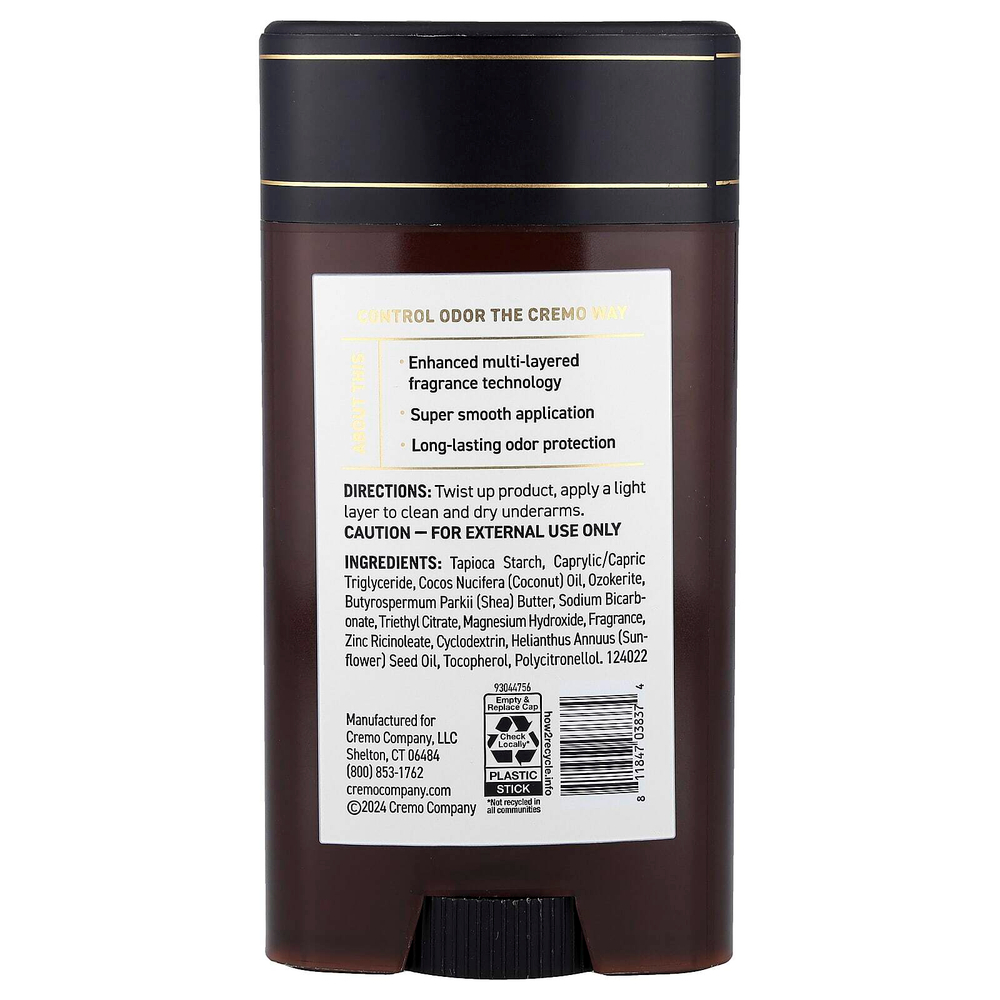 Cremo, Дезодорант, итальянский бергамот, 75 г (2,65 унции)