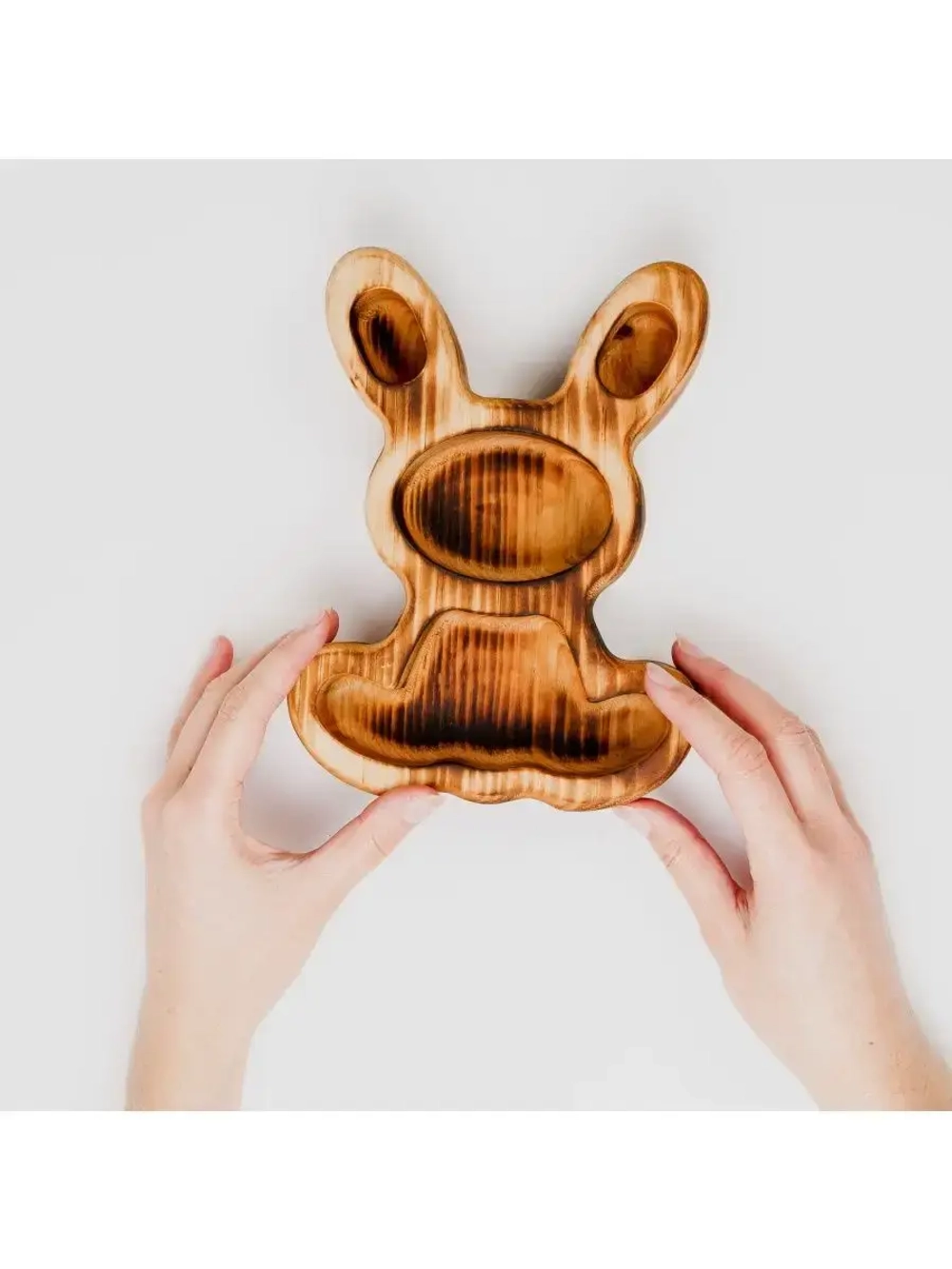 Менажница "Зайчик" из Сибирского кедра