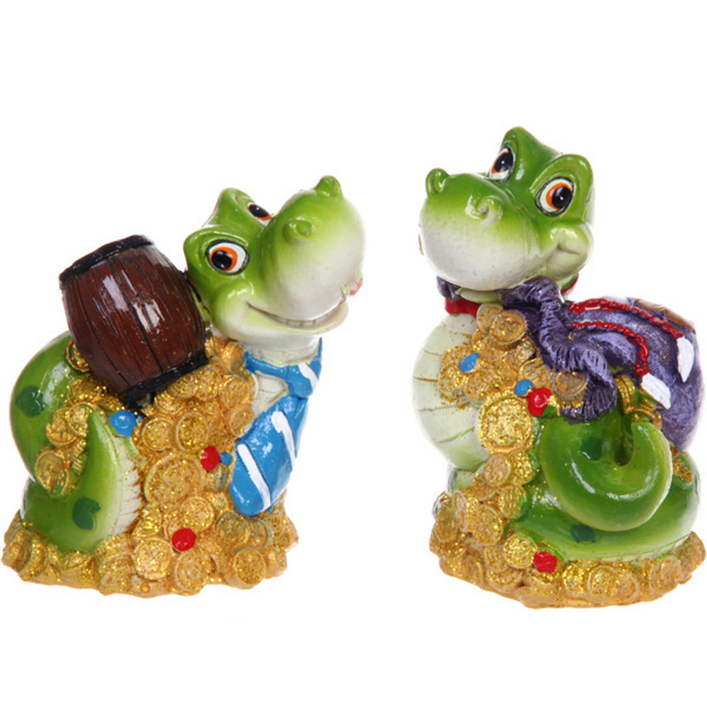 Фигурка новогодняя «Загадочная змейка» 9*8,5*11,5 см, микс