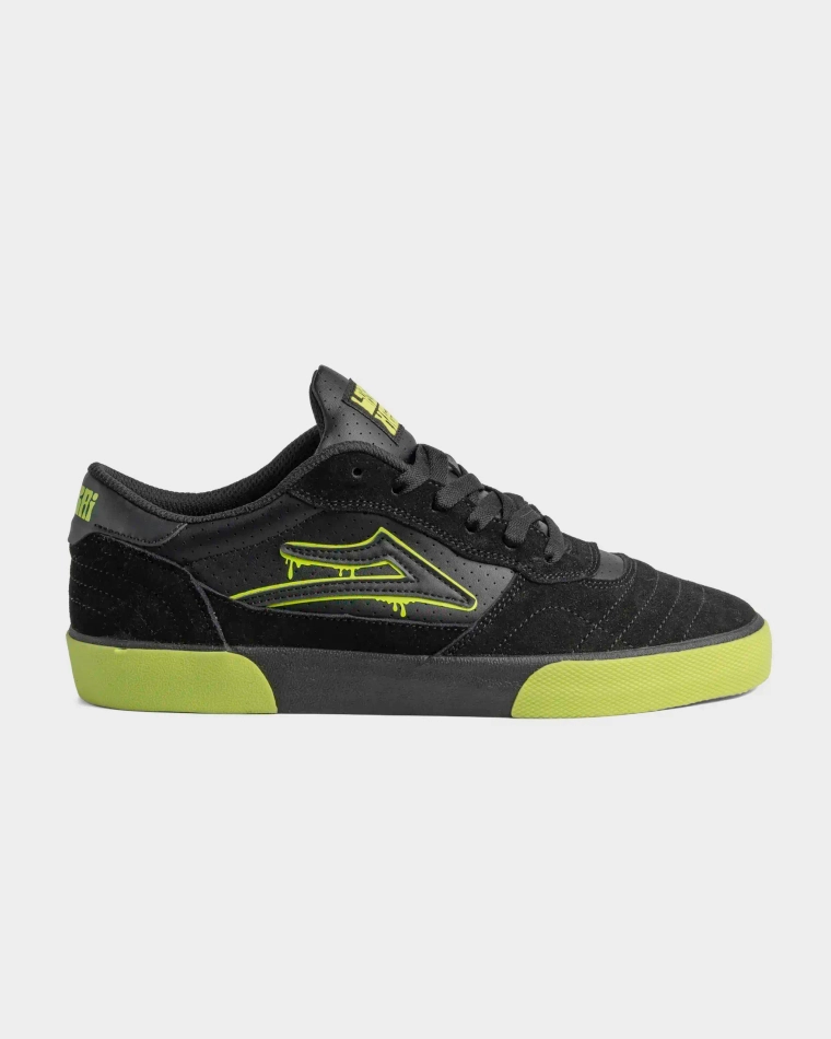 Кеды Lakai Cambridge x Haze Wheels: Acid Lime Black Crystal (Q4-25)