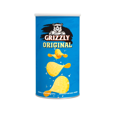 Чипсы GRIZZLY оригинальные в тубусе 70 гр