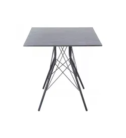 "Конте" интерьерный стол из HPL 63x63см, цвет "серый гранит"