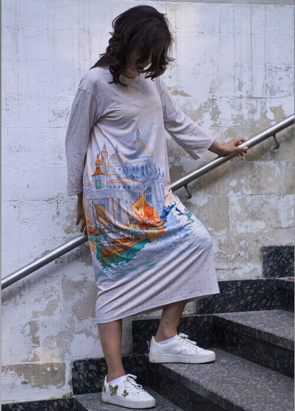 Платье "Венеция Горбатова", по мотивам картины "Венеция" художника Константина Горбатова