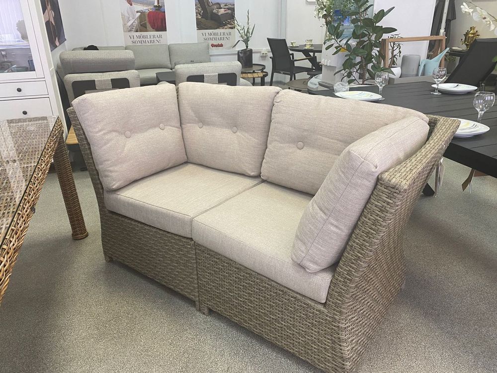 Soho, диван бежевый, искусственный ротанг